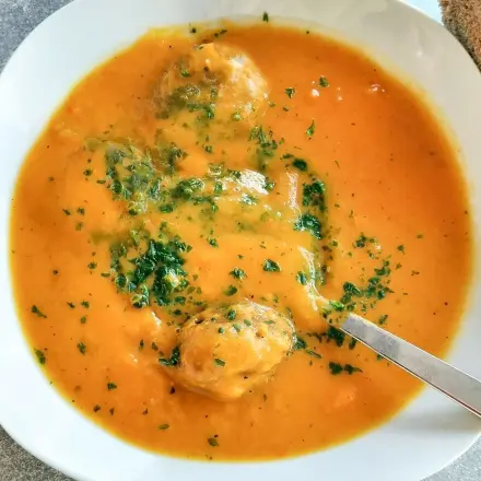 Möhrencremesuppe - gesund und lecker