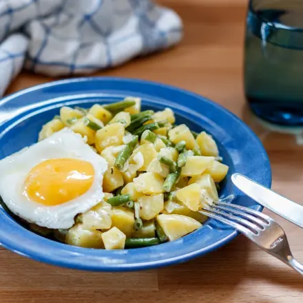 Schnelles Kartoffel-Bohnen durcheinander