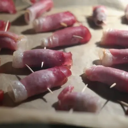 Schinkenröllchen mit Frischkäse