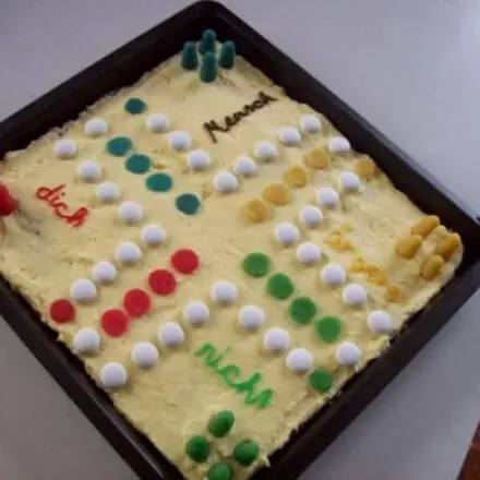 Mensch-ärgere-dich-nicht-Kuchen