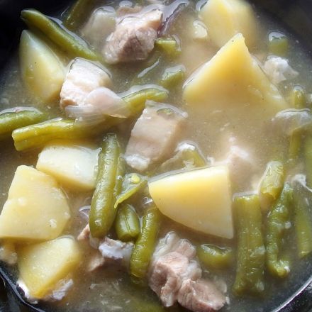 Grüne-Bohnen-Eintopf nach Omas Art für 4-6 Personen