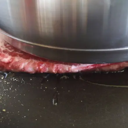 Gleichmäßiges braten von Fleisch usw.