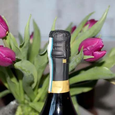 Sektflasche ohne Schäumen öffnen