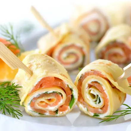 Lachsröllchen