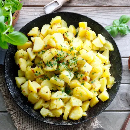 Kalorienarmes Kartoffelkochen bzw. -anbraten
