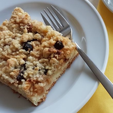 Tassenrezept für Obstkuchen - wenn es schnell gehen muss