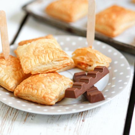 Blätterteig mit Kinderschokolade