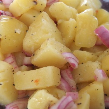 Kartoffelsalat in 25 Minuten aus der Mikrowelle