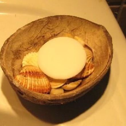 Schmierige Seife vermeiden: Seife auf Muscheln legen