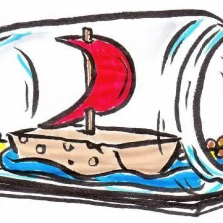 Buddelschiff basteln