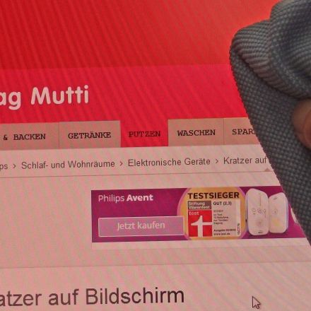 Kratzer auf Bildschirm