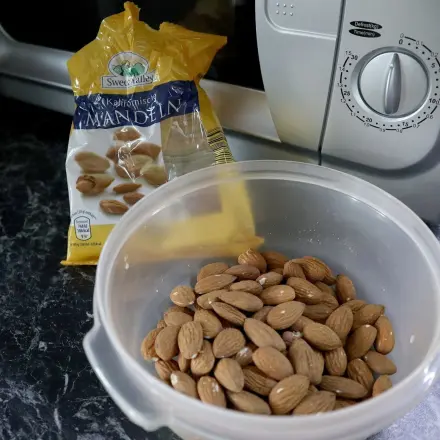 Gebrannte Mandeln in der Mikrowelle