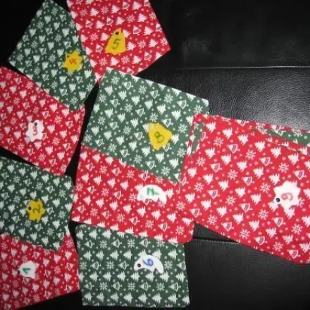 Adventssäckchen / Adventskalender basteln