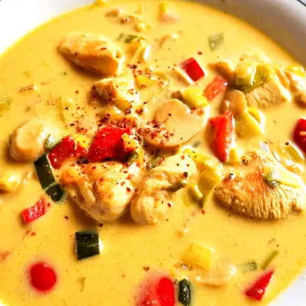 Scharfe Gemüsesuppe - asiatische Art