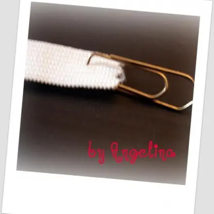 Gummi einziehen mit Büroklammer