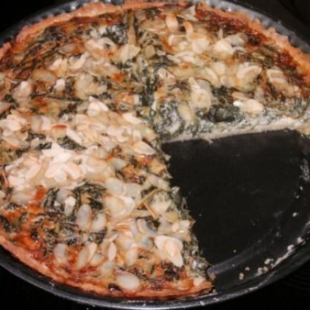 Quiche mit Spinat und Gorgonzola