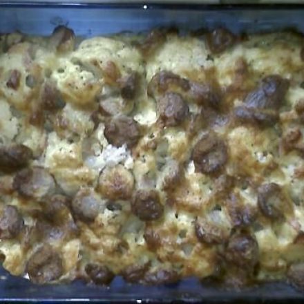 Jo's Blumenkohl-Schinken-Bratwurst-Käse-Auflauf