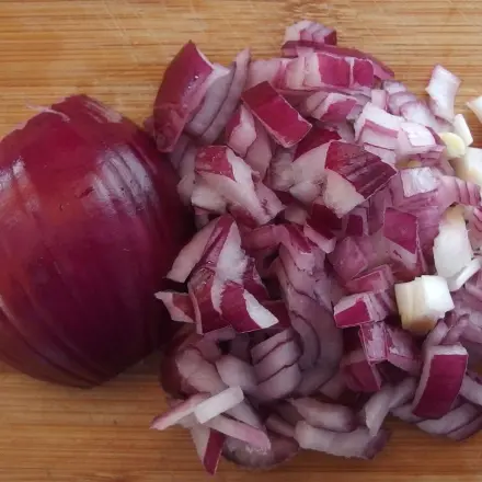 Zwiebelwürfel / Ingwerwürfel auf Vorrat