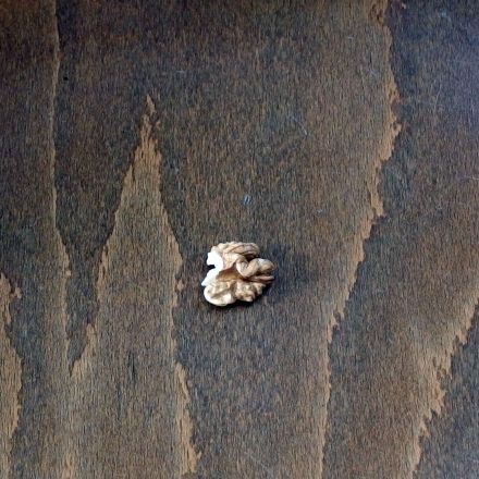 Kratzer im Laminat mit einer Walnuss entfernen