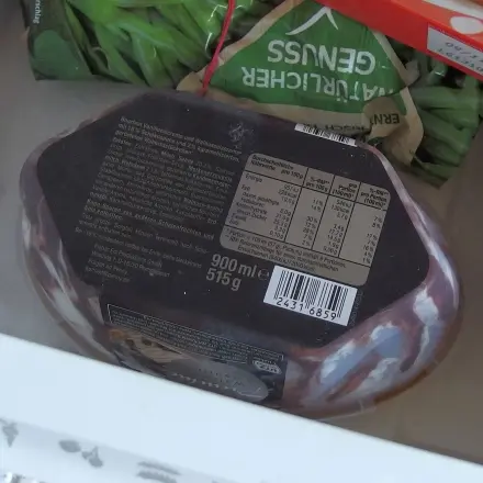 Keine Kristalle auf Speiseeis