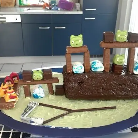 Angry Birds Adventure Kuchen - selbst gemacht