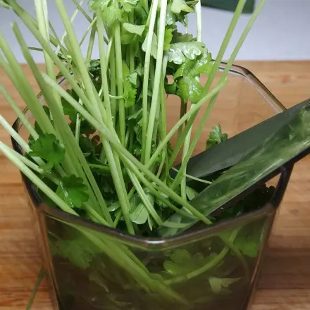 Petersilie schneiden: superschnell und supereinfach