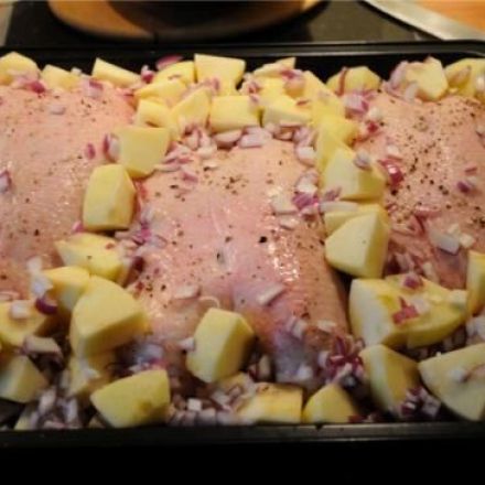 Weihnachtsgänsebrust mit Apfelrotkohl für 10 Personen