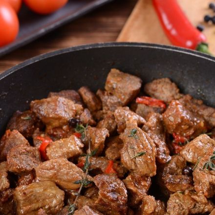 Gulasch aus dem Backofen