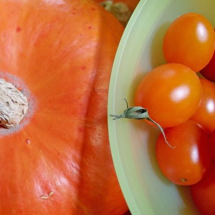 Spaghetti mit zwei Soßen: Kürbis- und Tomatensoße