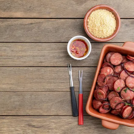 Grillen: Jagdwurstscheiben vom Grill