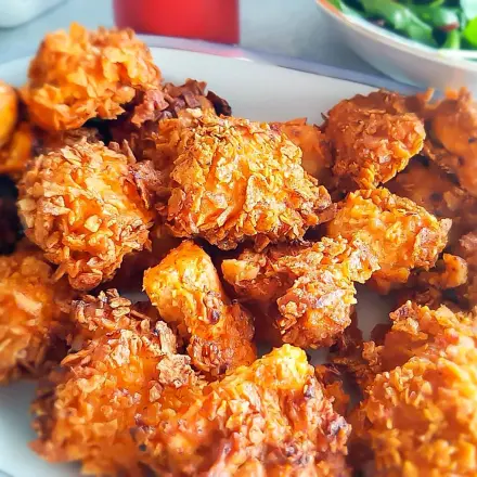 Panieren mit Wasabi Chips