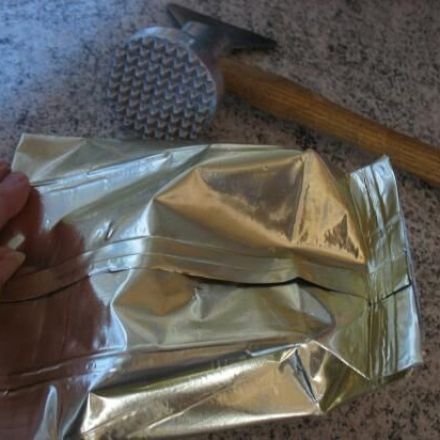 Nüsse oder Schokolade hacken