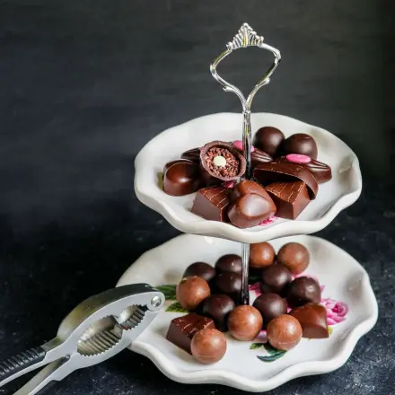 Krokantpralinen trotz dritter Zähne genießen