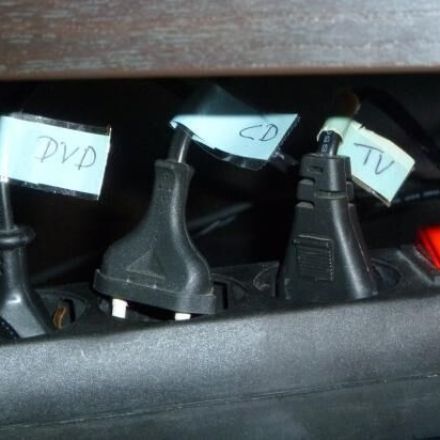 Übersichtliche Steckerleiste - Stecker beschriften