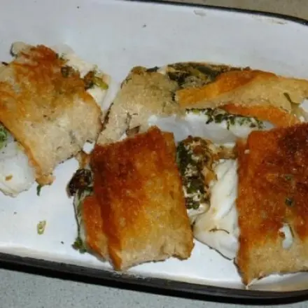 Kabeljau-Brot-Päckchen