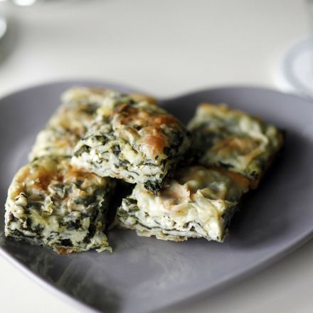 Leichte Spinatlasagne