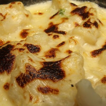 Blumenkohl mit Käsesauce - Schritt für Schritt