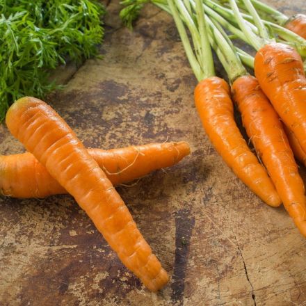 Karotten mit Edelstahl-Topfreiniger säubern