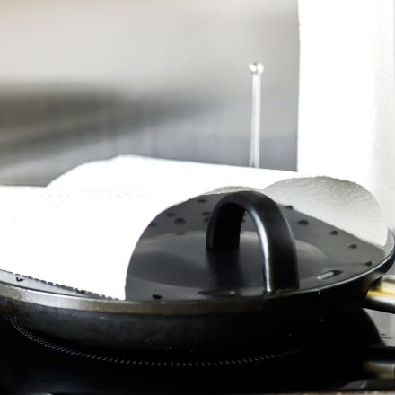 Spritzer aus der Pfanne trotz Spritzschutz?