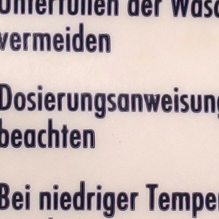 Mogelpackung bei Waschmittel