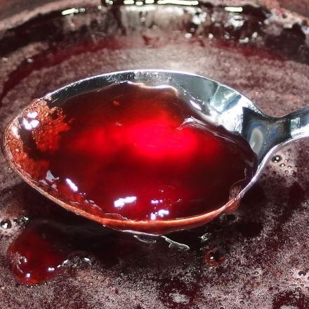 Fruchtgelee aus Saft und Gelatine