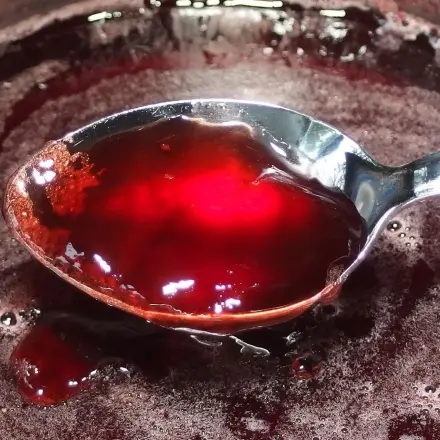 Fruchtgelee aus Saft und Gelatine