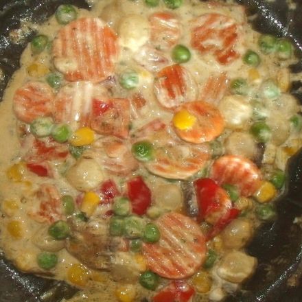 Schnelles Mittagessen - Gemüsepfanne