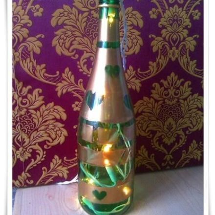 Weinflasche als Deko Flasche DIY