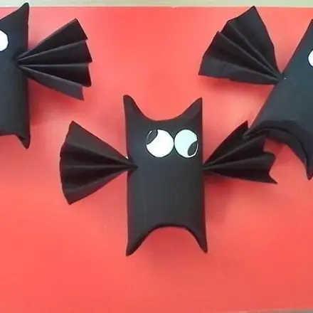 Verrückte Fledermäuse mit Kindern basteln