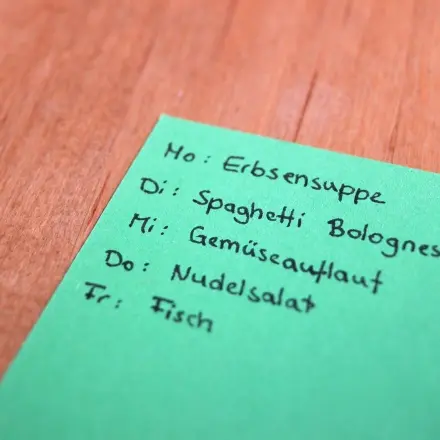 Lieblingsessen für alle Familienmitglieder nach Wunsch
