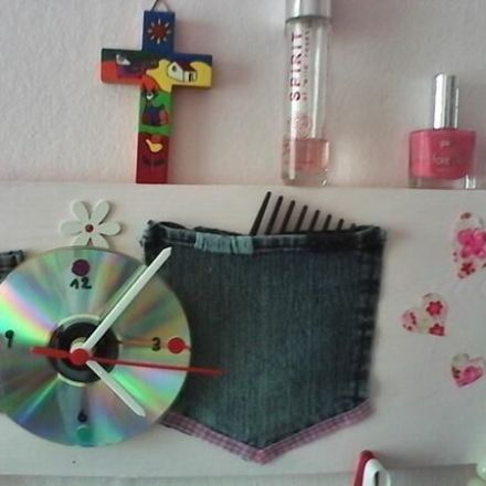 CD Uhr basteln