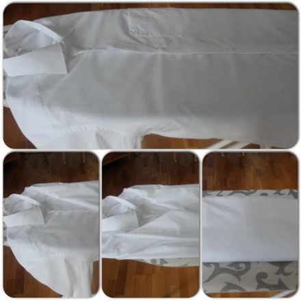 Hemd oder Bluse für Koffer und Schrank falten