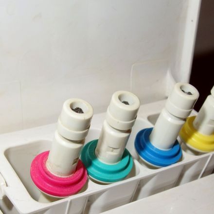 Säubern mit der Munddusche