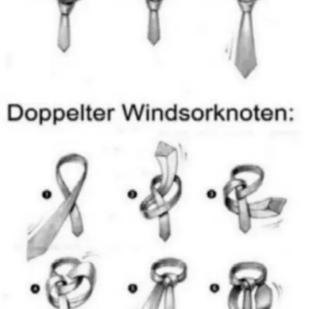 Krawatte binden: Anleitung mit Bild